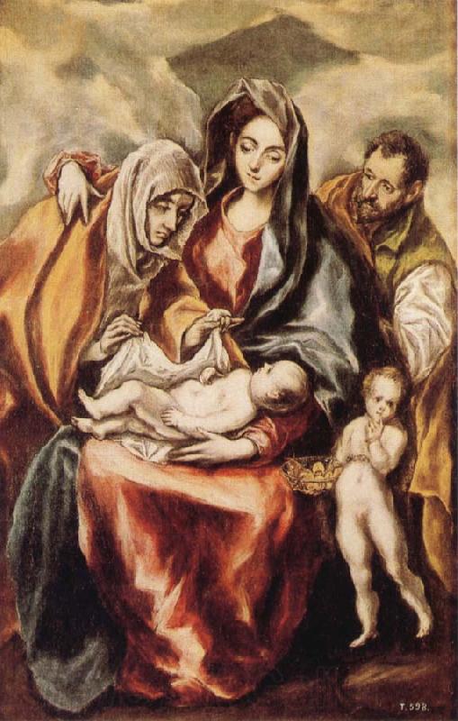 El Greco The Holy Family with St Anne and the Young St JohnBaptist